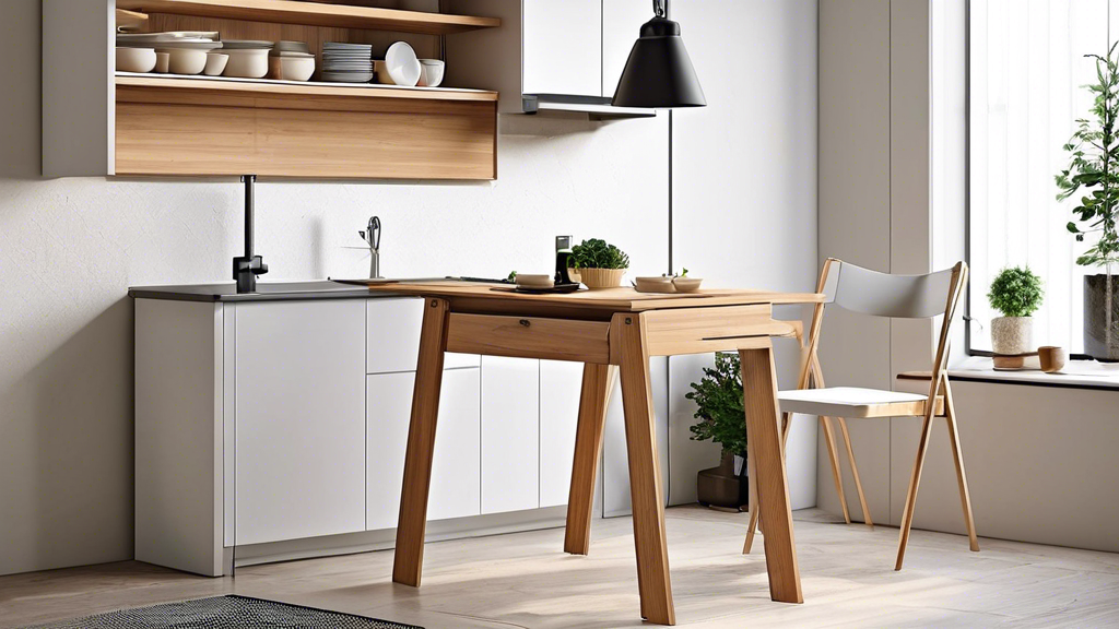 Küçük Mutfaklar İçin Katlanır Masa ve Depolama Çözümleri