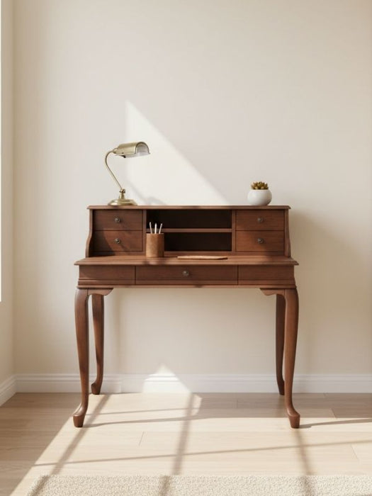 Crown Fransız Still Raflı Ahşap Çalışma Masası 70x110