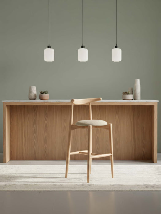 Aarhus İskandinav Ahşap Bar Sandalyesi