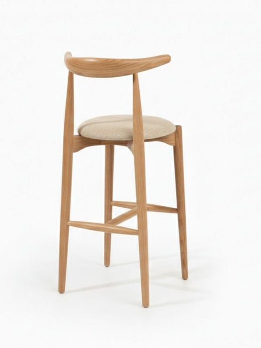 Aarhus İskandinav Ahşap Bar Sandalyesi