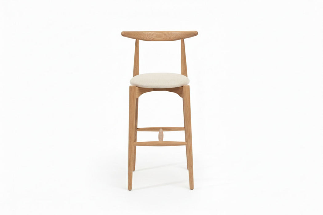 Aarhus İskandinav Ahşap Bar Sandalyesi