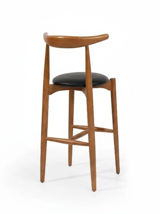 Aarhus İskandinav Ahşap Bar Sandalyesi