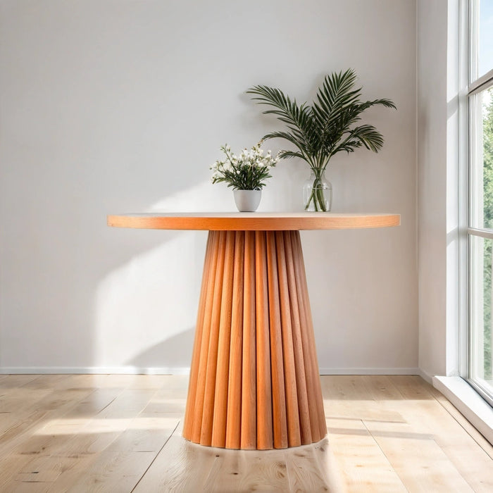 Acantus Natural Ahşap Yemek Masası 110x110