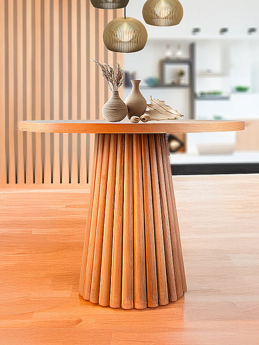 Acantus Natural Ahşap Yemek Masası 90x90