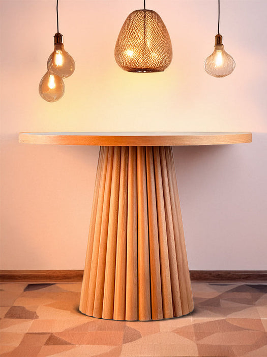 Acantus Natural Ahşap Yemek Masası 90x90