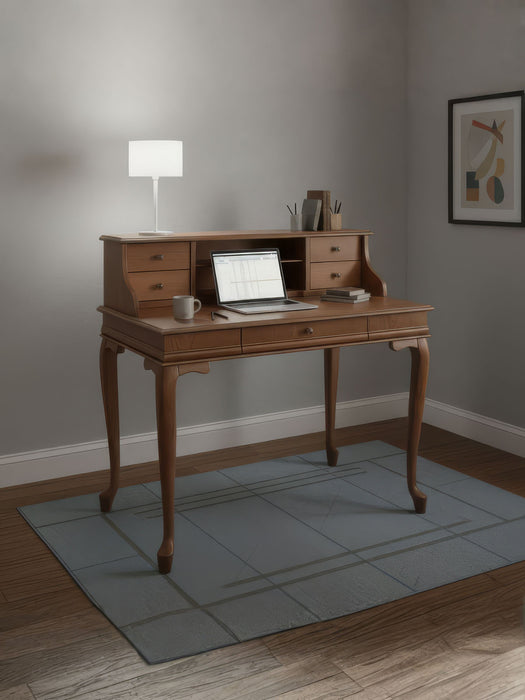 Crown Fransız Still Raflı Ahşap Çalışma Masası 80x125