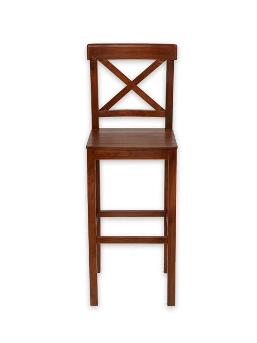 Alaçatı Ahşap Bar Sandalyesi