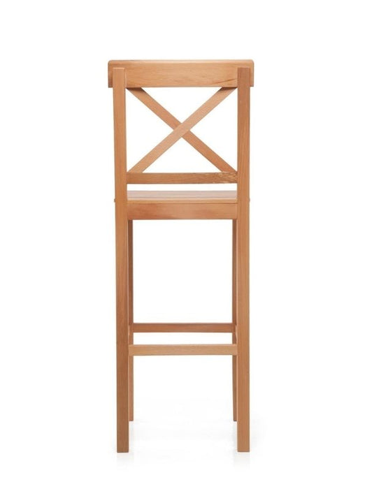 Alaçatı Ahşap Bar Sandalyesi