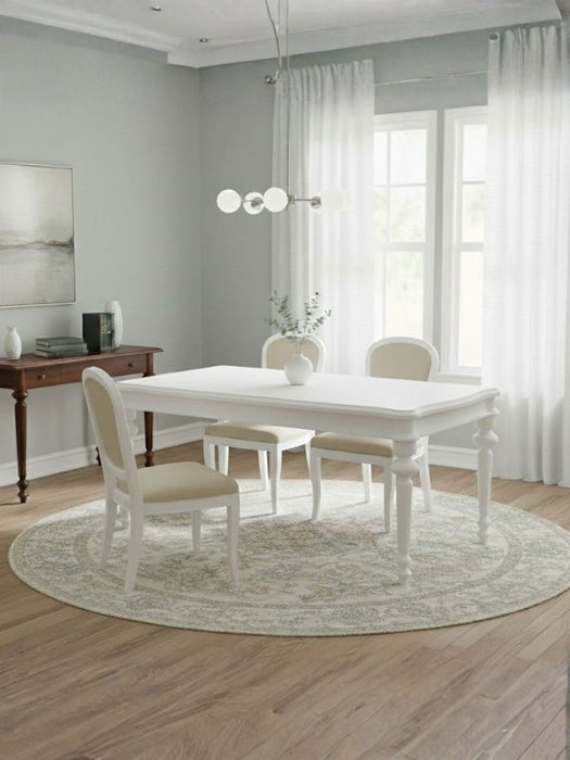 Ariston Antik Ahşap Açılır Mutfak Masası 140cm