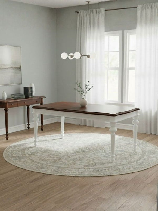 Ariston Antik Ahşap Açılır Mutfak Masası 140cm