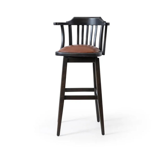 Arven Döner Ahşap Bar Sandalyesi