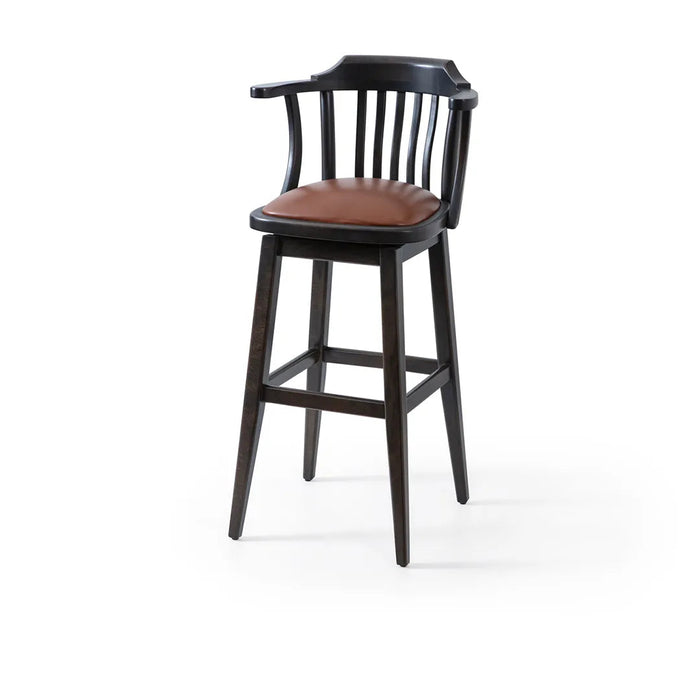 Arven Döner Ahşap Bar Sandalyesi