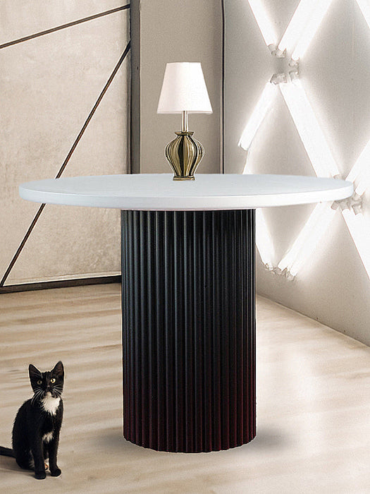 Arya Yuvarlak Ahşap Bohem Masa 110x110