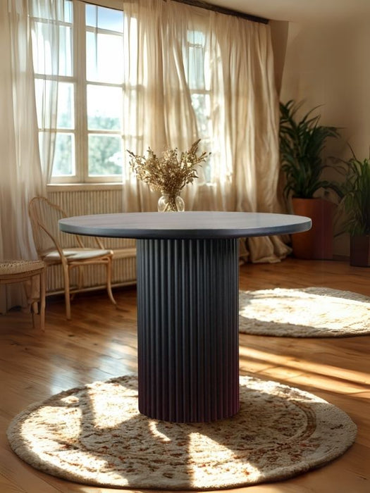 Arya Yuvarlak Ahşap Bohem Masa 120x120