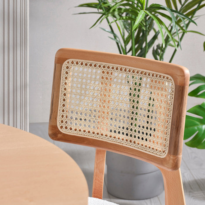 Arya Yuvarlak Ahşap Bohem Masa 130x130