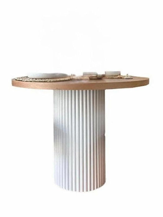 Arya Yuvarlak Ahşap Bohem Masa 90x90