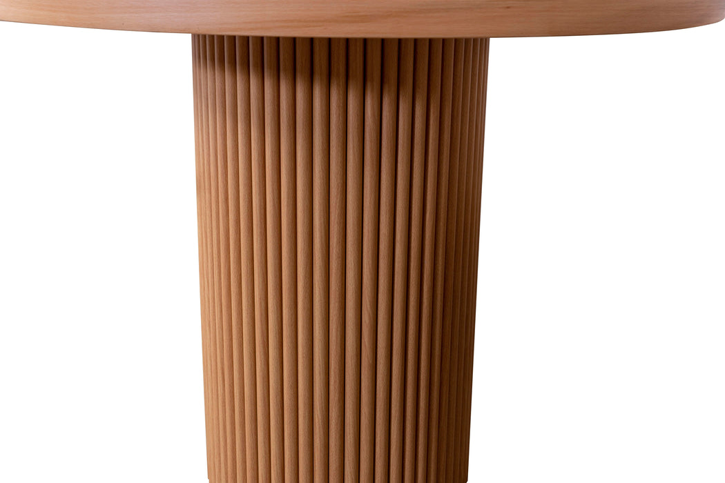 Arya Yuvarlak Ahşap Bohem Masa 90x90