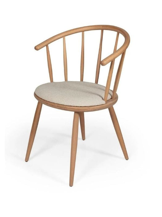 Bamboo Natural Ahşap Mutfak Sandalyesi