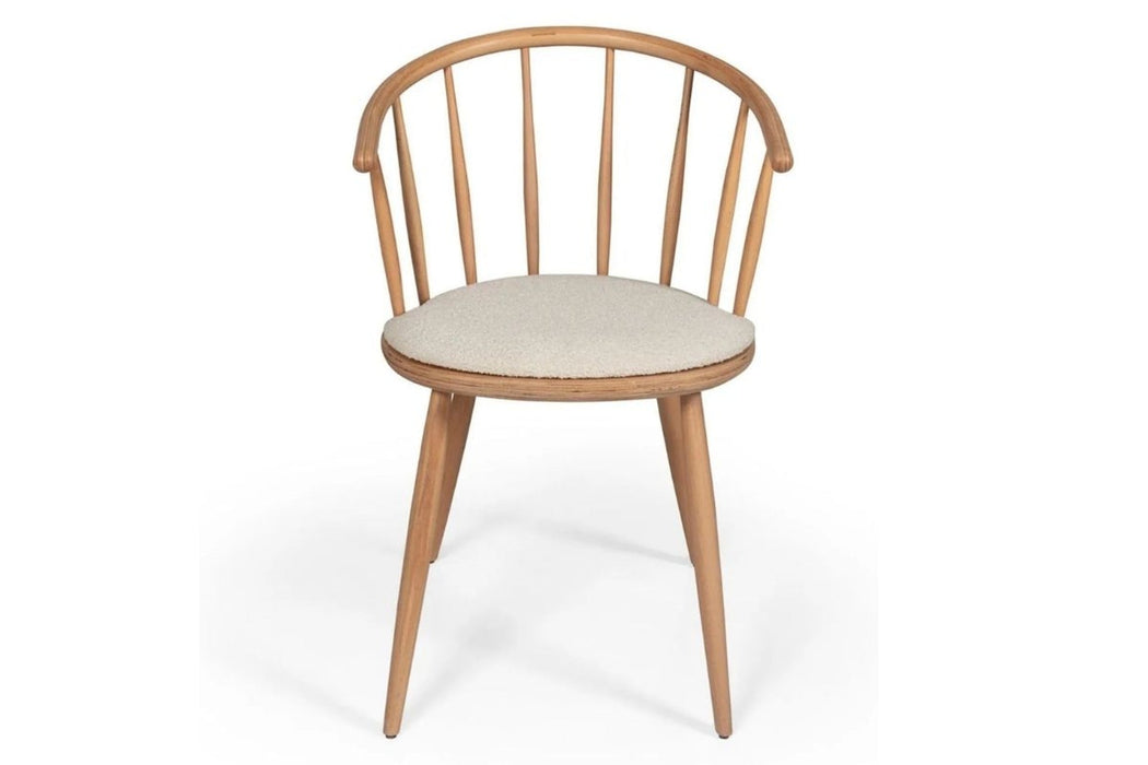 Bamboo Natural Ahşap Mutfak Sandalyesi