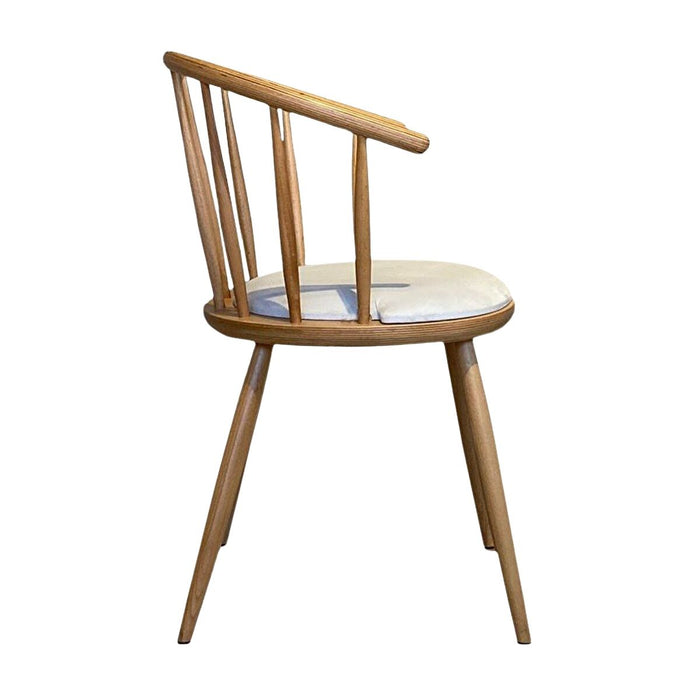 Bamboo Natural Ahşap Mutfak Sandalyesi