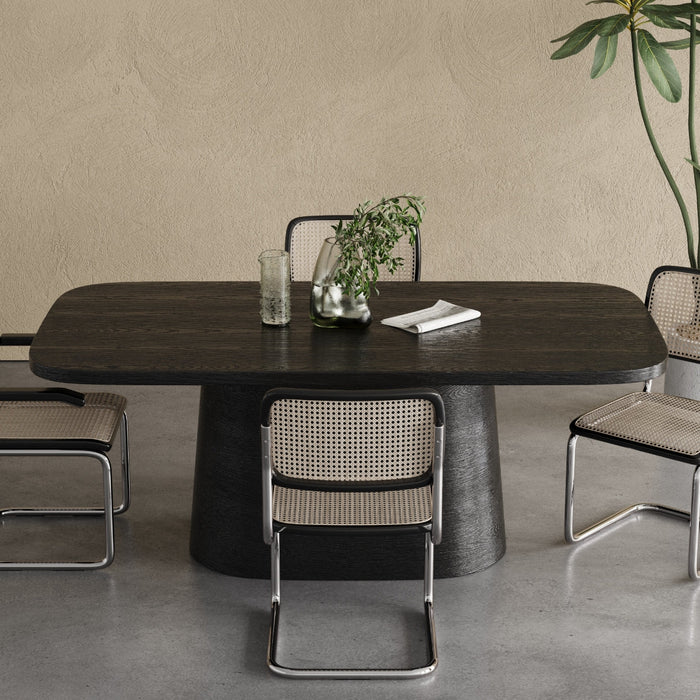 Barocco İtalyan Still Oval Ahşap Yemek Masası 100x180