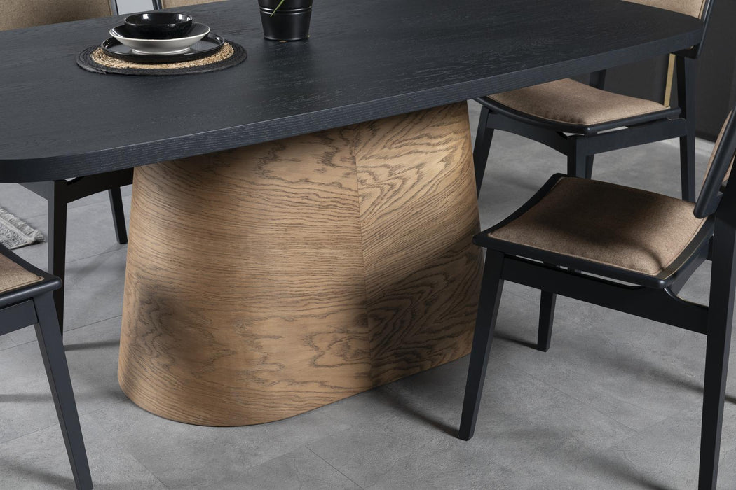 Barocco İtalyan Still Oval Ahşap Yemek Masası 100x180