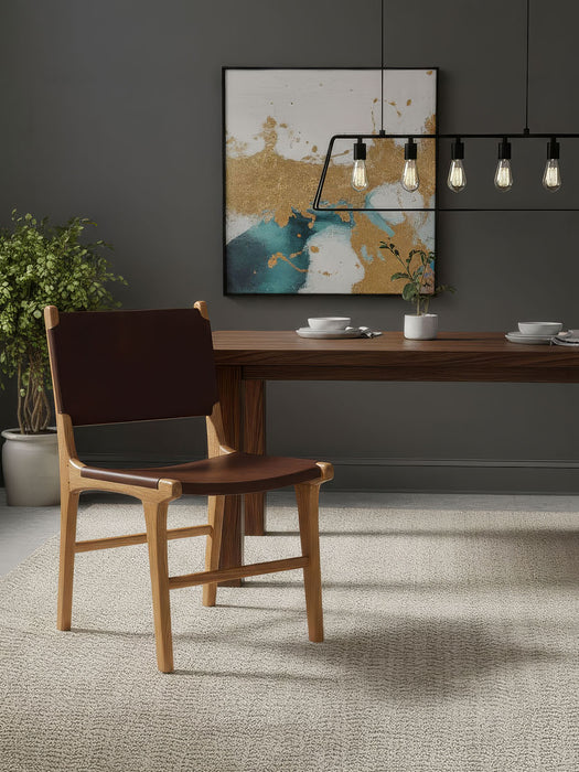 Barton Deri Döşemeli Ahşap Sandalye