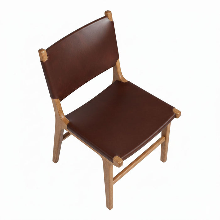 Barton Deri Döşemeli Ahşap Sandalye