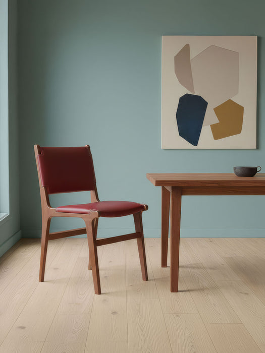 Barton Deri Döşemeli Ahşap Sandalye