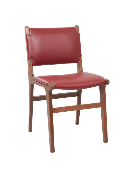 Barton Deri Döşemeli Ahşap Sandalye