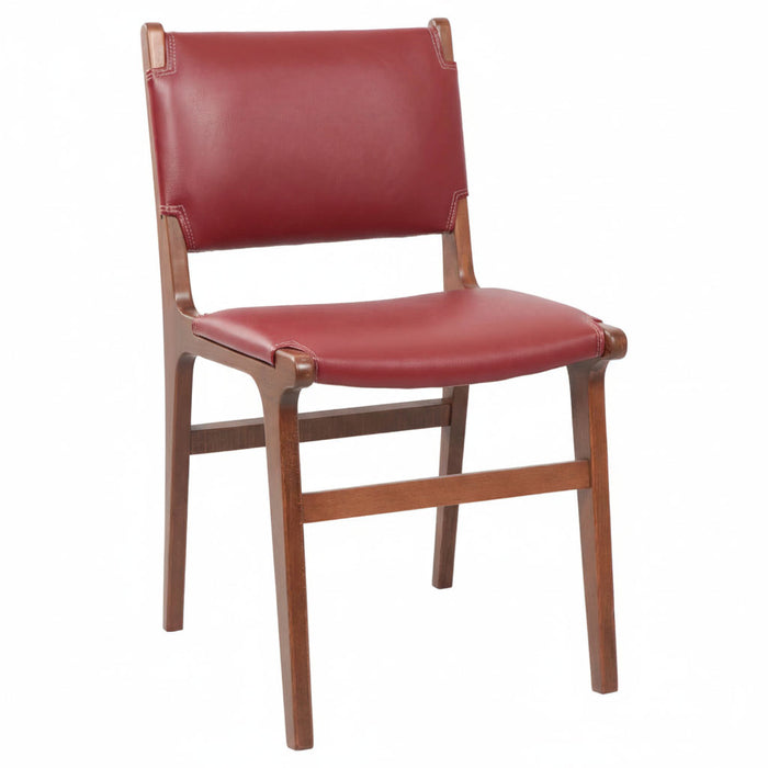 Barton Deri Döşemeli Ahşap Sandalye