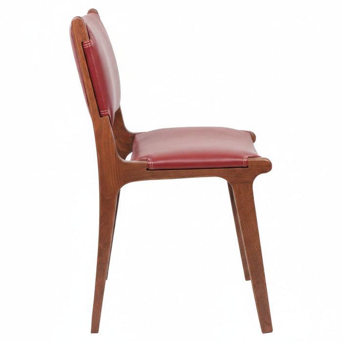 Barton Deri Döşemeli Ahşap Sandalye