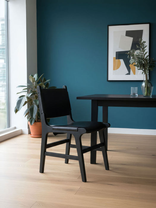 Barton Deri Döşemeli Ahşap Sandalye