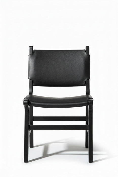 Barton Deri Döşemeli Ahşap Sandalye