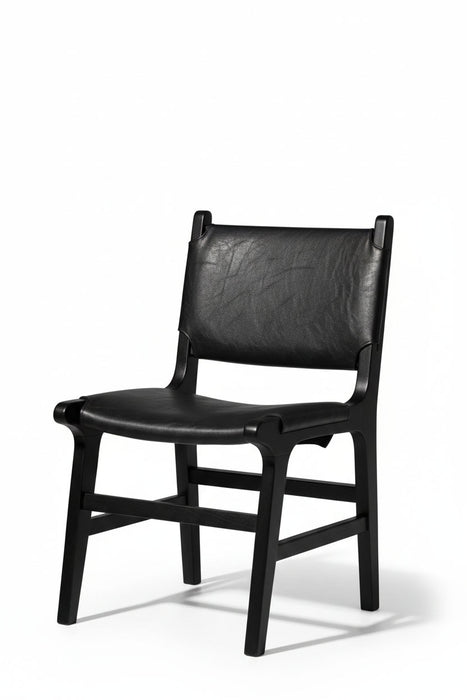 Barton Deri Döşemeli Ahşap Sandalye