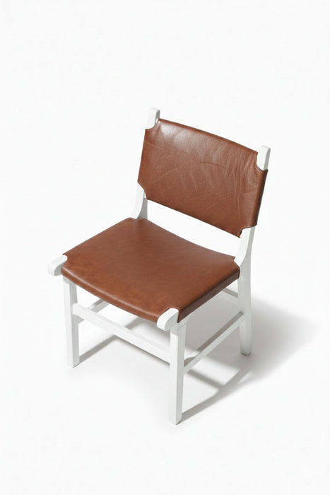 Barton Deri Döşemeli Ahşap Sandalye