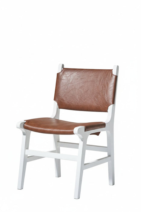 Barton Deri Döşemeli Ahşap Sandalye