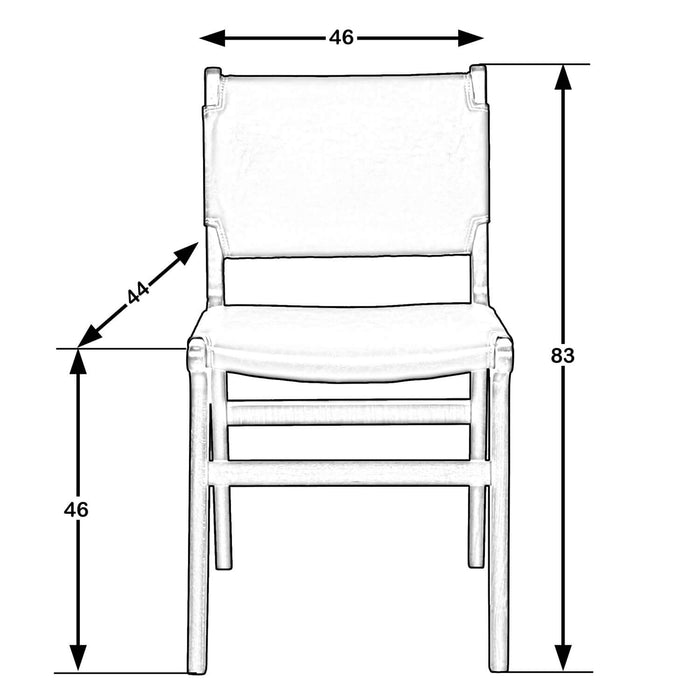 Barton Deri Döşemeli Ahşap Sandalye