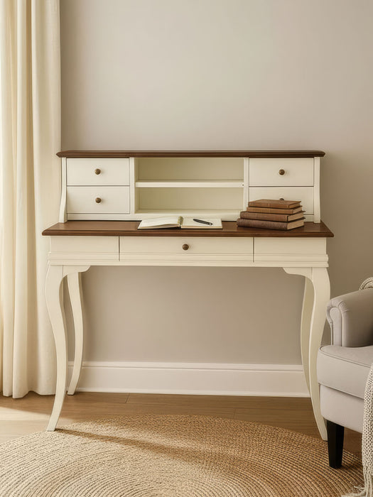 Regis Rustik Still Raflı Ahşap Çalışma Masası 70x110