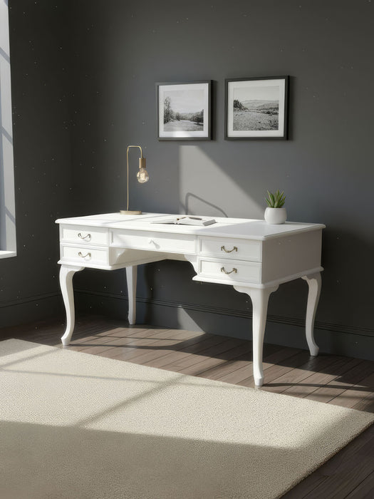 Throne Fransız Still Çekmeceli Ahşap Çalışma Masası 75x160