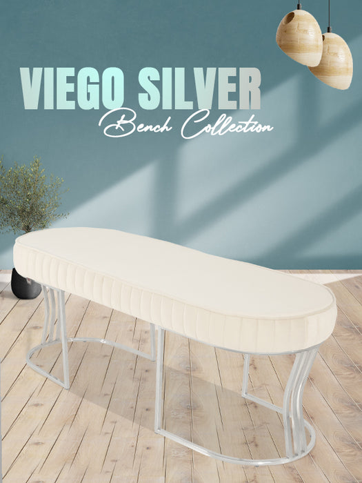 VİEGO SILVER STRİPED PUF-Kapitoneli Chester Model Puf