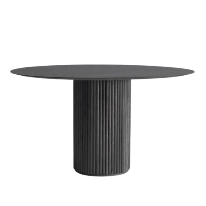 Breeze Yuvarlak Ahşap Bohem Masa 120x120