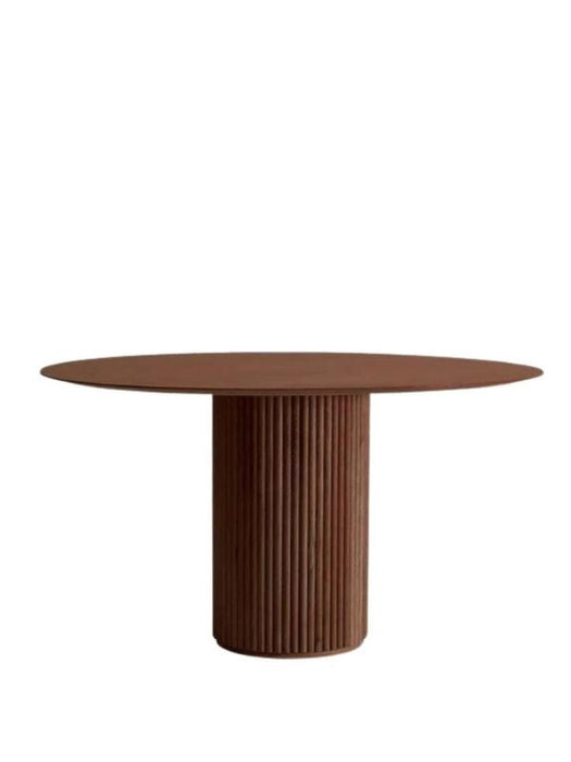 Breeze Yuvarlak Ahşap Bohem Masa 130x130