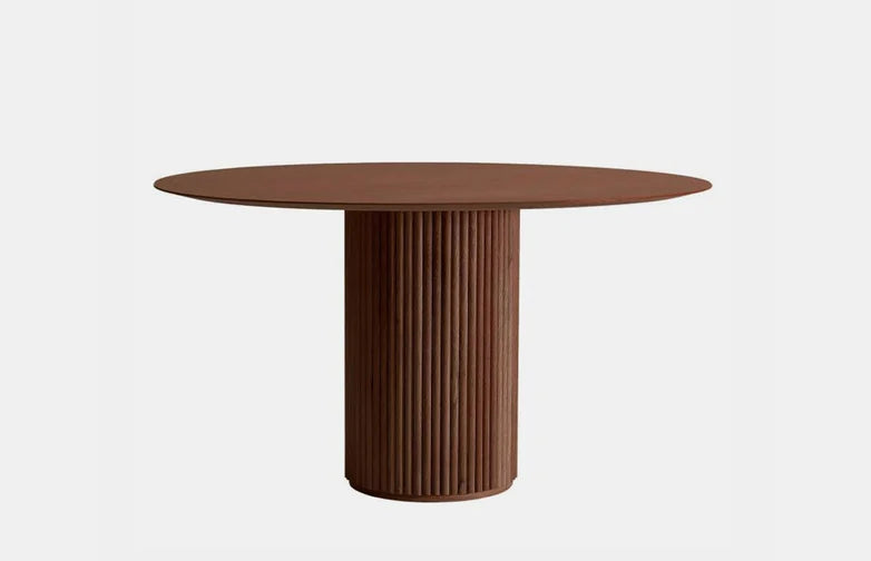 Breeze Yuvarlak Ahşap Bohem Masa 130x130