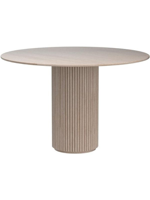 Breeze Yuvarlak Ahşap Bohem Masa 130x130