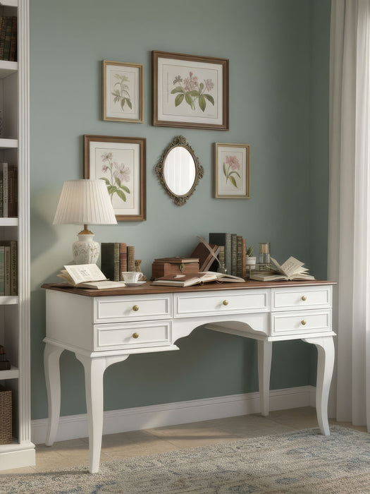 Winchester Rustik Still Çekmeceli Ahşap Çalışma Masası 75x160