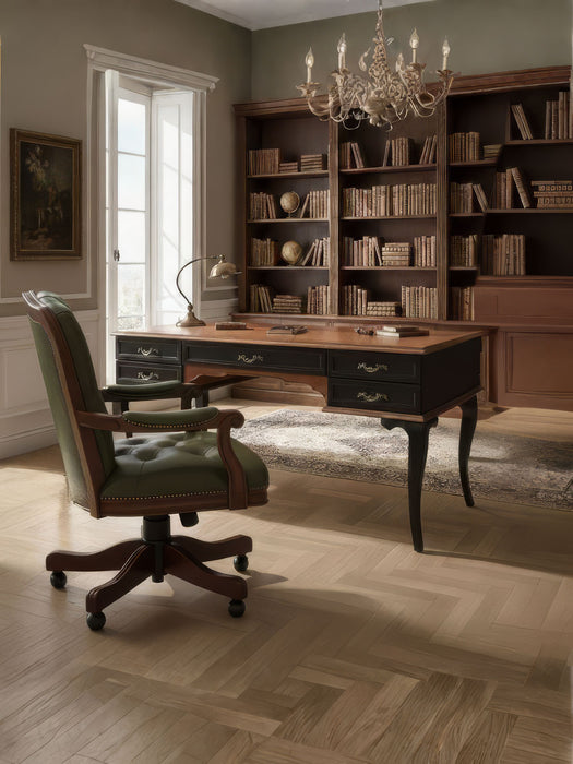 Winchester Rustik Still Çekmeceli Ahşap Çalışma Masası 75x160