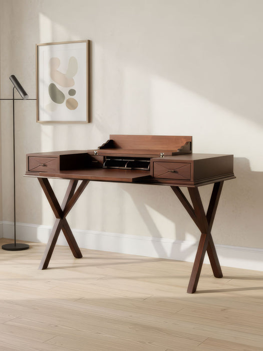 Roma Cross Klasik Ahşap Çalışma Masası
