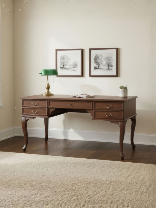 Throne Fransız Still Çekmeceli Ahşap Çalışma Masası 75x160