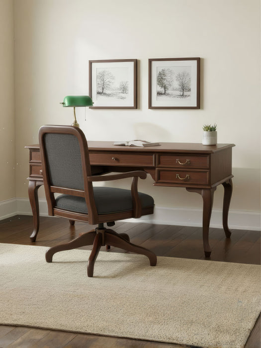 Throne Fransız Still Çekmeceli Ahşap Çalışma Masası 75x160